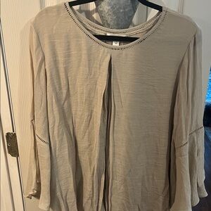 Studio Tan Women's Blouse with Cutout Details